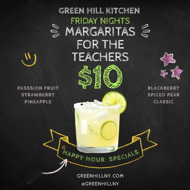 Friday is Teachers Night 4 - 9PM