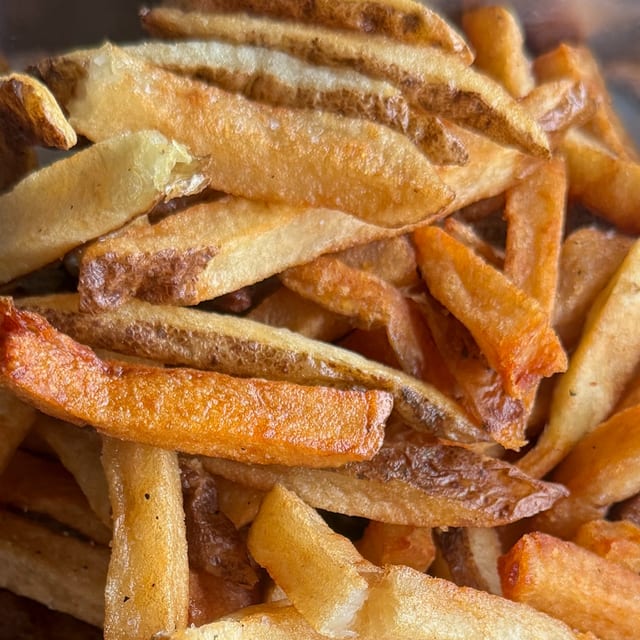 Hand Cut Tallow Fries.