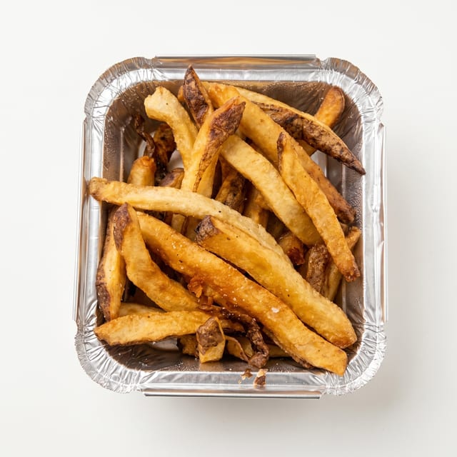 Hand Cut Tallow Fries.