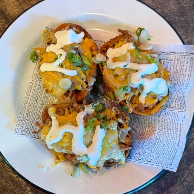 Loaded Potato Skins.